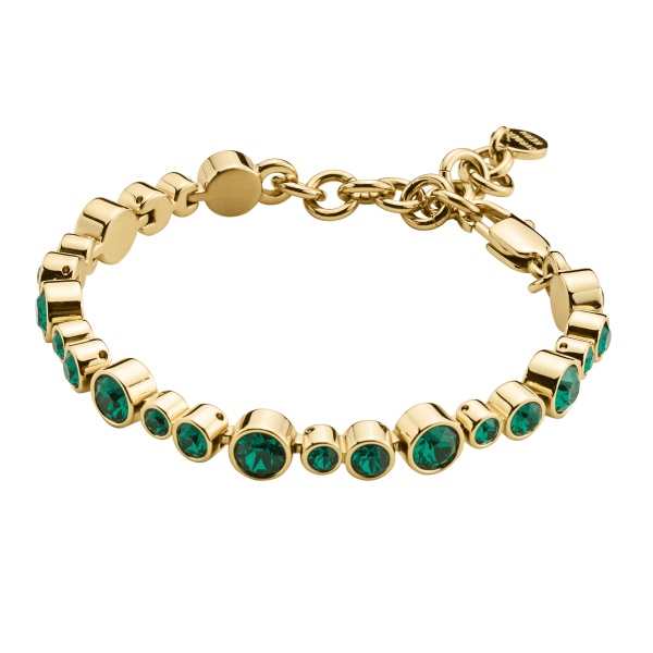 Dyrberg Kern Teresia Gold Bracelet - Green